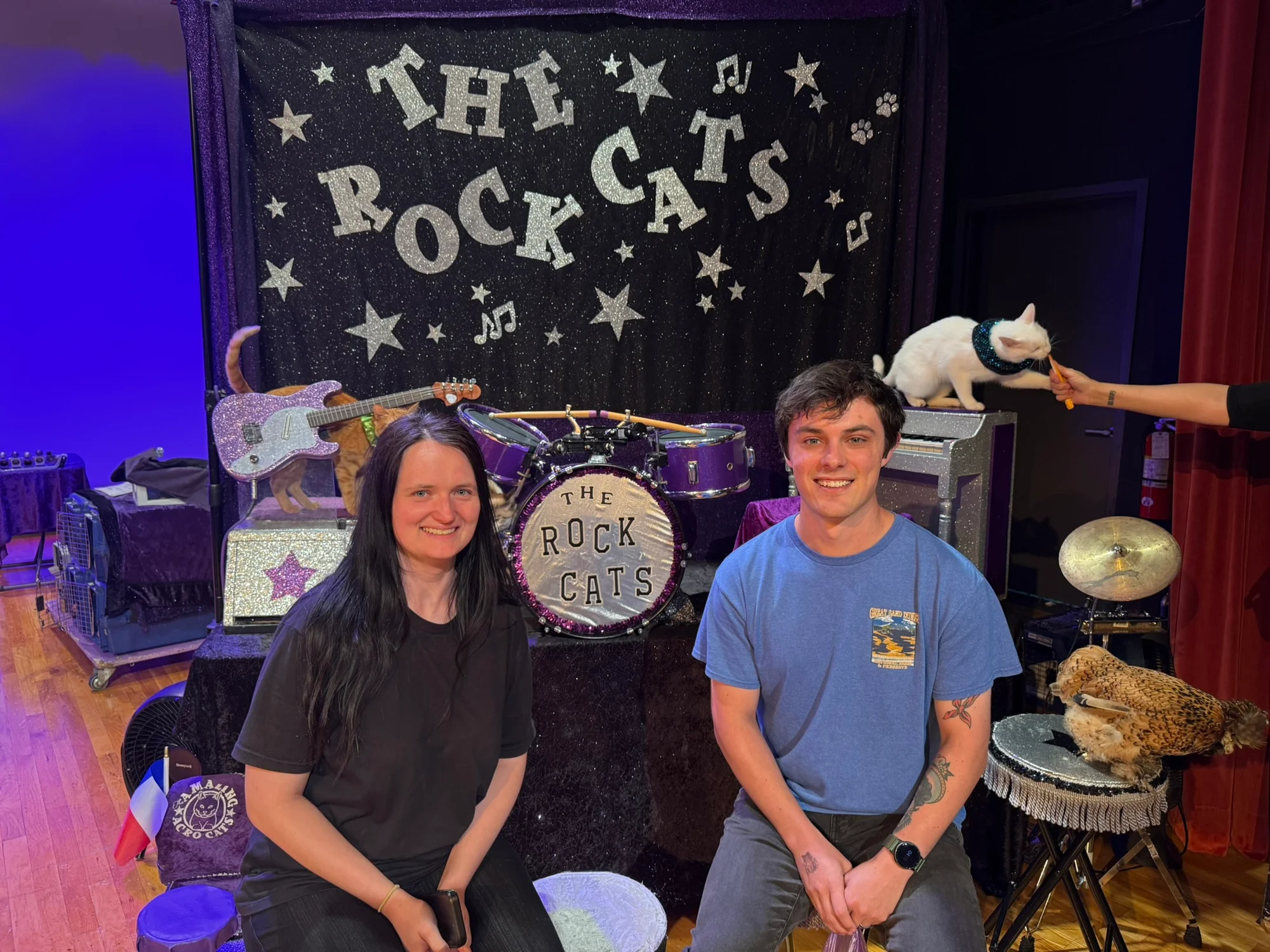 Justin & Cassidy at the Rock Cats concert, 2025.