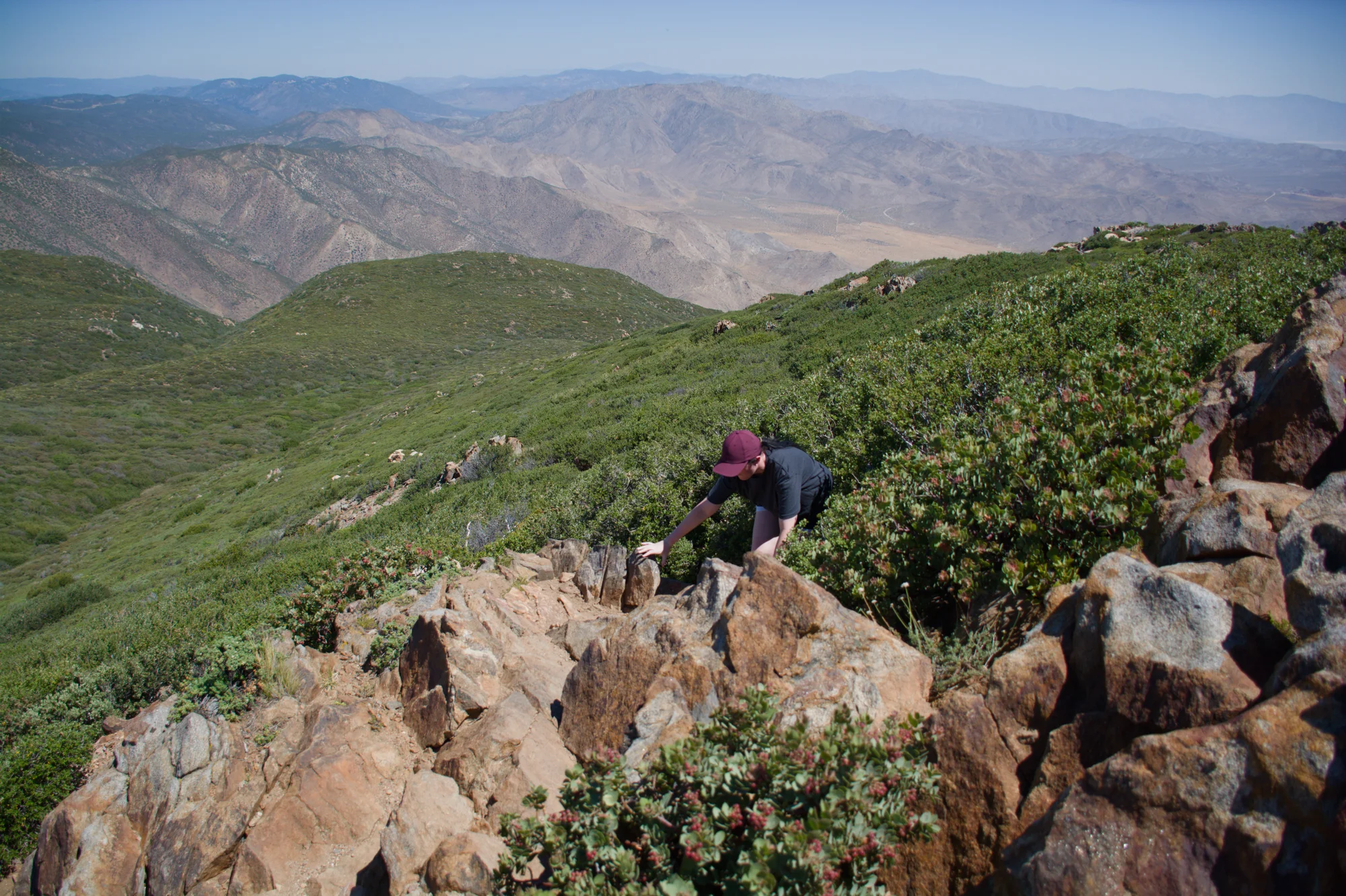 Near the top of Garnet Peak