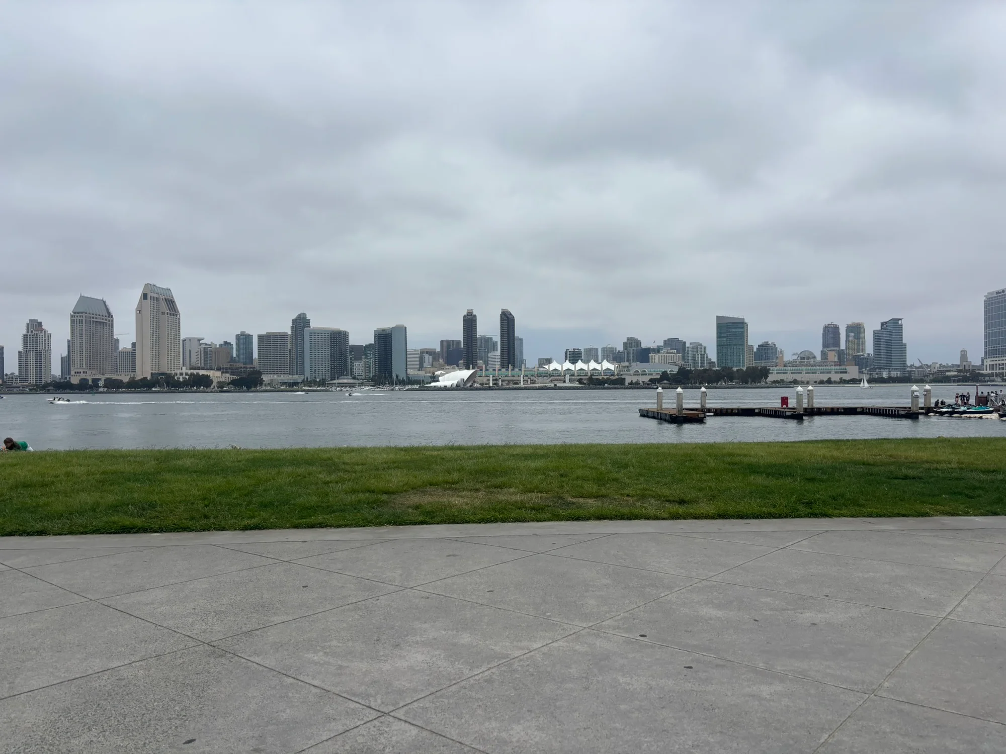 Coronado Ferry Landing view of the skyline